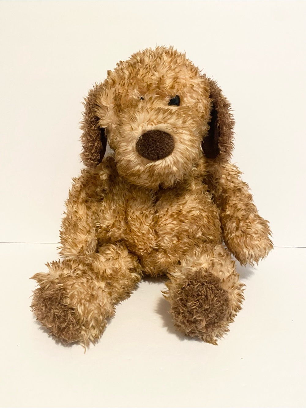 Gund Puppy Dog Jed Plush Brown Teddy Bear Stuffed Animal Toy 14” Lovey
